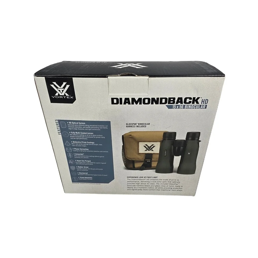 Vortex Diamondback HD 15x56 Binoculars with GlassPak Harness DB-218